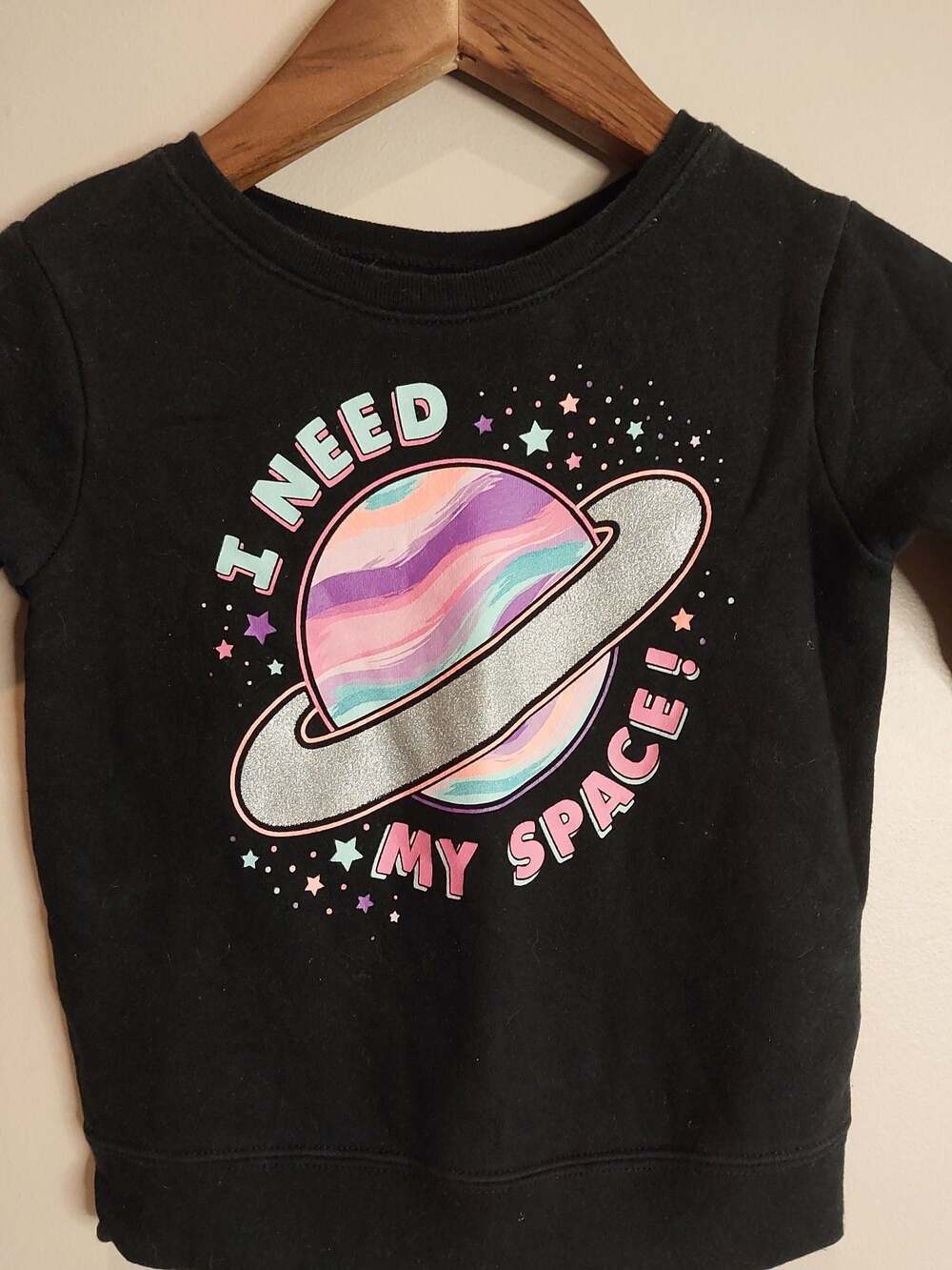 Garanimals I Need Space Saturn Graphic Long Sleeve Toddler Sweatshirt